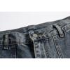 Jeans de Trabajo Lavados Retro Estilo Japonés Borde Crudo Separado para Hombres y Mujeres Pantalones Rectos Sueltos K95325