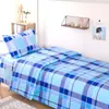 Conjunto de Roupa de Cama Três Peças para Dormitório Estudantil Treinamento Militar Listrado Xadrez Conjunto de Três Peças Algodão Puro Conjunto de Três Peças Atacado