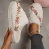 Pantuflas de Algodón Transpirables de Suela Gruesa Estilo Europeo y Americano Felpa Multicolor Transfronterizo Suaves Venta al por Mayor Talla Grande