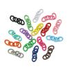 Cadena de cuatro secciones con pintura de color llavero cadena de cola cadena extendida con pintura anillo de hierro DIY llavero accesorios de joyería
