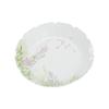 Mi Yan Porcelana Blanca Maceta de Glicina Pintada a Mano Soporte Cerámico Doméstico Plato Seco de Burbujas Pequeño Plato para Refrigerios de Mesa de Té Tapa de Plato Cuenco Cojín para Tetera