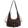 Bolso Tote Retro Maillard Transfronterizo para Viajes de Negocios, Nuevo Bolso de Moda Simple Versátil para Mujer, Mochila de Gran Capacidad, Bolso Cruzado
