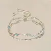 Pulsera con Lazo de Sakura, Estilo de Lujo Ligero de Nicho, Circonita Rosa de Alta Gama, Fresca y Elegante, Joyería de Amistad, Pulsera de Moda