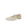 Primeiro Encontro com os Tamancos Respiráveis de Tecido Vazado Estilo Francês com Corte Baixo, Tira Única, Sapatos Slip-On de Couro Macio