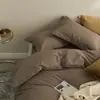 Conjunto de quatro peças de alta qualidade, 100% algodão, espesso, escovado, algodão de fibra longa, algodão puro, conjunto de cama de inverno