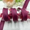 En stock 1cm tela de color banda para cinturón de madre tira para envolver cuerda enrollable funda de almohada colcha zapatos y sombreros para visita a domicilio accesorios de ropa cincha
