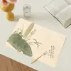 Nuevo Tapete de Té Estilo Chino, Impermeable, Resistente al Aceite, Secado Rápido, Tapete de Mesa de Cuero de PU, Una Pieza en Stock, Personalización al por Mayor
