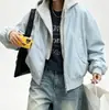 Chaqueta de aviador retro americana abrigo de béisbol para mujer, nuevo estilo primavera y otoño 2026, top corto casual holgado