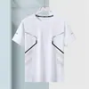 Camiseta de Verano de Seda de Hielo para Hombre Camiseta Holgada de Manga Corta con Cuello Redondo para Hombre Talla Grande Sencilla Versátil de Secado Rápido