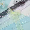 Caja de Regalo con Lazo Hecho a Mano de Tul Nieve con Lentejuelas Pequeñas Frescas para Souvenir de Boda Accesorios de Ropa Cinta