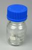 Frasco de tapa azul 100/250/500/1000ml transparente graduado de vidrio frasco para reactivos botella para muestras de laboratorio químico
