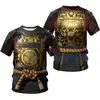 Camiseta Fitness Masculina com Estampa Digital Estéreo 3D Manga Curta Fornecimento Direto da Fábrica [Essencial para Homens Modernos]