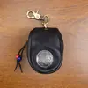 Bolsa Retrô de Couro Legítimo de Primeira Camada Esfregado à Mão para Chaves de Carro, Pingente Chaveiro