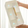 Caja de Almacenamiento de Papelería para Escritorio, Organizador Portátil para Almacenamiento de Marcadores, Caja de Almacenamiento de Madera Multicolor para Papelería y Diario