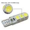 Nueva Bombilla Led para Coche T10 5050 6Smd Luz de Matrícula Led de Alto Brillo Luz de Posición Luz Cristal Silicona