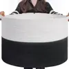 Cesta de Armazenamento Daimai Amazon de Corda de Algodão Cesto de Roupa Suja Dobrável Quadrado Cesto de Armazenamento Quadrado para Roupas Sujas Cesto de Armazenamento Quadrado Teçido à Mão