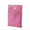 Bolsa de Compras Plástica con Asa Plana de Cuatro Dedos con Logo Gráfico Impreso Personalizada