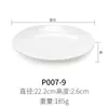 Plato de Melamina Redondo Plato para Plato Frío de Restaurante Plato de Encaje Plato de Hueso de Plástico Plato para Cocinar de Restaurante Plato Plano de Porcelana de Imitación Comercial