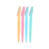 Cuchillo plegable portátil para cejas, raspador de cejas unisex, cuchillo de seguridad para cejas, raspador de hoja de acero inoxidable desmontable.