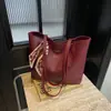 Bolsa Grande Vermelha Outono e Inverno Nova Bolsa de Casamento Feminina Bolsa de Noiva Bolsa Tote de Ombro de Mão de Alta Qualidade com Grande Capacidade