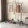 Perchero vertical de pie para ropa perchero colgante para ropa de dormitorio móvil con ruedas hogar sala de estar influencer perchero de secado de lujo ligero