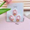 Lindo conejito helado resina accesorios diy parche para carcasa de teléfono móvil material para accesorios para el cabello