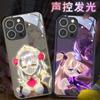 Adequado para Capa de Celular Xiaomi 14 Genshin Impact, Xiaomi 13 Luminoso Novo Modelo, Xiaomi 15 Estilo Anime, Redmi K60 Garota Anime