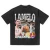 Camiseta de manga corta retro americana de Amazon para hombre, de verano, holgada, de marca Old Tide, con cuello redondo, venta al por mayor