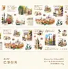 Cinta para Mascotas Crepúsculo Serie de Cartas de Otoño Diario Artístico Material para Manualidades Pegatinas de Bucle Decorativas 6 Diseños a Elegir