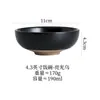 Cuenco de arroz de cerámica gruesa transfronterizo servicio de mesa japonés de alta gama juego de mesa cuenco de arroz y sopa para el hogar cuenco para condimentos postre cuenco de cerámica comercial