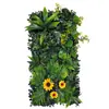Planta Verde Simulada Cabezal de Puerta Decoración Interior Fondo Césped de Plástico Flores Falsas