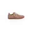 Mismo estilo que Grape Mom ~ Aumento de altura de 3 cm ~ Bloques de color elegantes con cordones Estilo coreano Deportivo casual Zapatos de entrenamiento alemanes para mujer