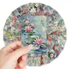 36 Piezas/Paquete Nuevas Tarjetas de Pintura al Óleo Floral Transfronterizas, Tarjetas de Regalo Frescas y Sencillas, Tarjetas Marcadores de Diario