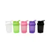 Vaso Batidor Multicolor Transfronterizo de 350ml Vaso Mezclador para Proteína en Polvo Fitness Tapa abatible con Asa Bebida Directa Vaso de Agua Deportivo