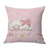 Venta Caliente Transfronteriza Serie Hellokity Lino Funda de Cojín para Sofá de Casa Dormitorio Almohada Impresión a una Cara