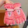 Luvas de Esqui Infantis Inverno Impermeáveis Quentes Veludo Acolchoado Meninos e Meninas Ciclismo Anti-congelamento Frio Bebê Brincando na Neve