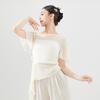 Roupas de Dança para Adultos, Roupas de Gaze Clássica de Dança Ajustadas para Outono Feminino, Tops Elegantes Chineses Modernos para Prática de Dança