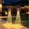 Luz de jardín solar de cascada de campanas de Navidad de producto nuevo transfronteriza luz de cascada de campana