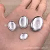 Atacado Oval liso fundo plano não poroso acrílico broca DIY joia decoração material strass oval bastão broca