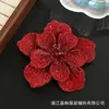 Acessórios de Joias com Strass de Camélia Transfronteiriços Flores Tridimensionais de Sapato de Camada Dupla Acessórios para Roupas Acessórios de Broche para Headwear DIY