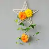 Colgante de pared de cinco estrellas colgante de pared simulado traje colgante de pared flor artificial de plástico cesta colgante decoración de pared interior pared interior decoración escolar Floricultura