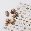 Ferro Nova Tecnologia Estéreo 5D Adesivo de Arte para Unhas Adesivo de Unha Adesivo Adesivo de Unha TS-3860 Gatinho Maillard-