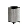 Lixeira criativa com sensação de luxo leve e de alta qualidade, grande capacidade, adequada para cozinhas domésticas, salas de estar e quartos, com rodas e dupla camada, disponível para atacado