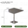 Mesa de Jantar Estilo Industrial Aço Inoxidável Mesa Redonda Pequena Celebridade da Internet Café Restaurante Mesa Redonda Sobremesa Loja de Chá com Leite Combinação de Mesa e Cadeiras