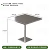 Bancos Redondos Estilo Industrial para Comércio Exterior, Mesas Quadradas de Aço Inoxidável para Lojas de Chá com Leite, Mesas Longas para Restaurantes de Churrasco, Conjuntos de Mesa e Cadeiras para Restaurantes de Churrasco