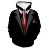 AliExpress Amazon transfronterizo traje creativo 3D cuello estampado digital sudadera con capucha sudadera con capucha sudadera de pareja en stock