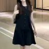 Vestido sin mangas elegante WZXSK modelo nuevo 2026, artículo popular de moda de este año, vestido de verano simple y elegante