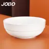 JOBO Tazón de Arroz Comercial de Melamina Tazón Coreano 6.9 pulgadas cm Tazón de Sopa Tazón de Gachas Blanco 1 Paquete