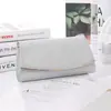 Nova Bolsa de Banquete de Casamento para Mulheres, Bolsa de Jantar, Bolsa de Vestido Cor Sólida com Tampa Flip-Top, Bolsa de Corrente Fashion, Bolsa de Festa Clutch de Luxo Leve