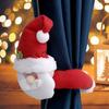 Nuevo Hebilla Decorativa Creativa para Cortina de Navidad Dibujo Animado Anciano Muñeco de Nieve Alce Decoración Hebilla para Cortina